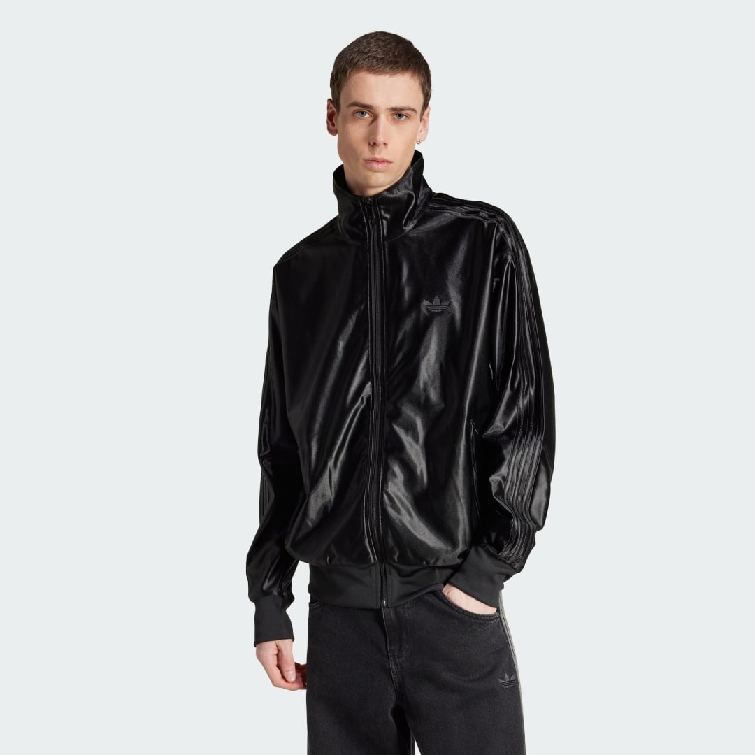 Träningsoverall adidas Performance Firebird Metallic Track Jacket Svart | JW5960, 0