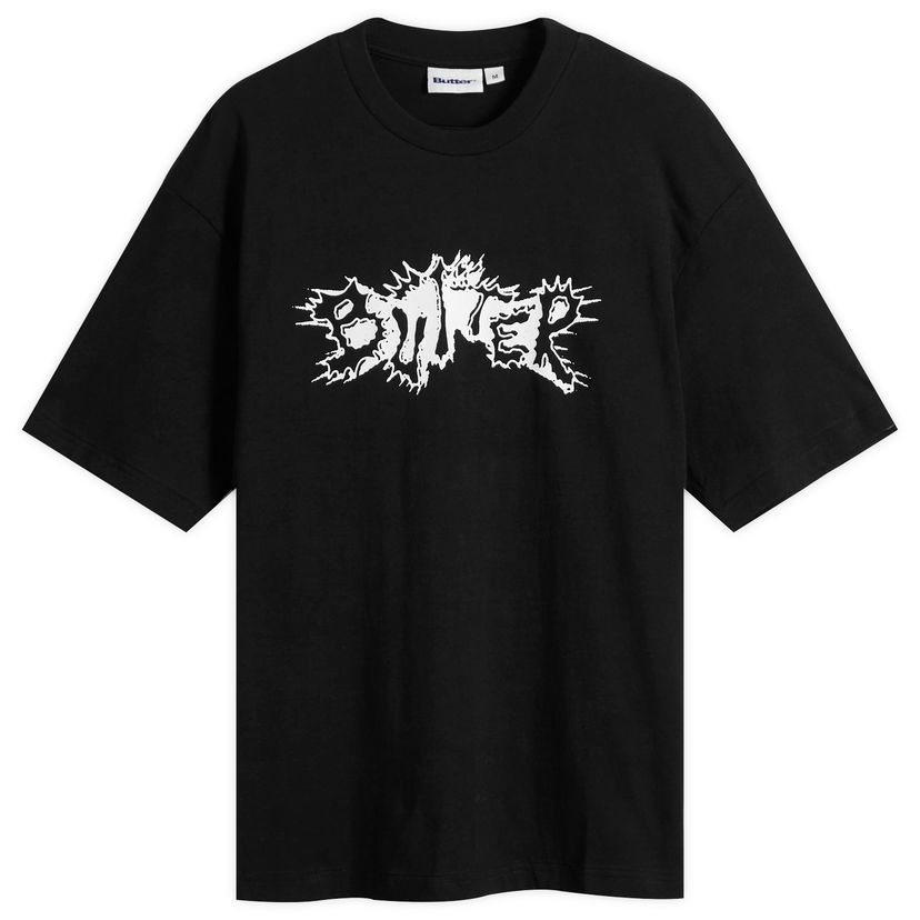 T-shirt Butter Goods Eruption Graphic T-Shirt, Size Large Svart | BG253103-BLK