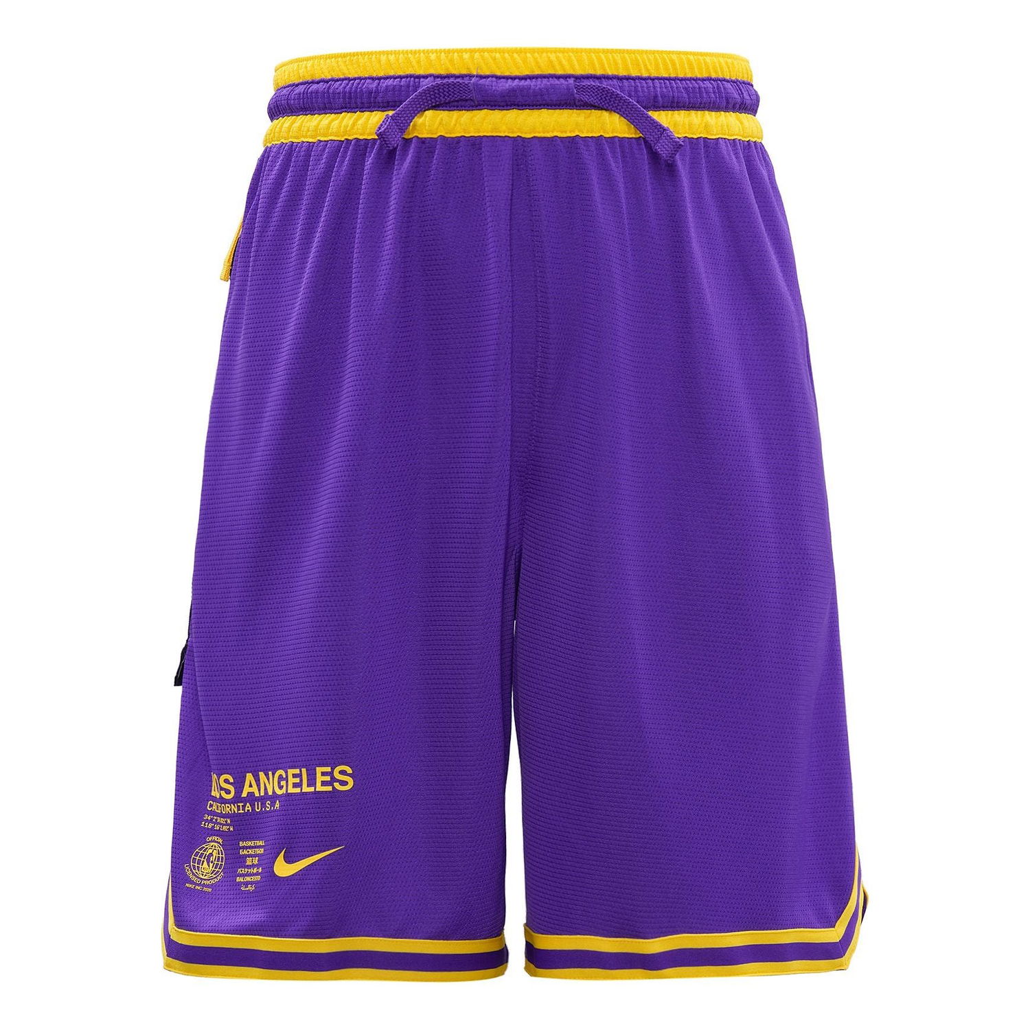 Shorts Nike NBA Los Angeles Lakers Basketball Shorts Purpur | CV5514-504, 0