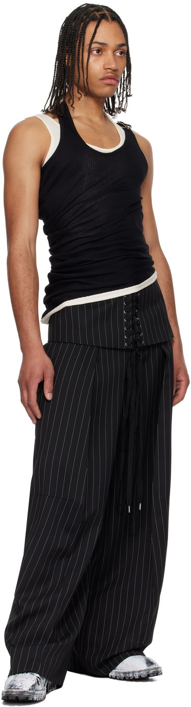 Linne Jean Paul Gaultier Jean Paul Gaultier 'The Red Draped Double' Tank Top Svart | 25/34-F-DB053-J092-0003, 3
