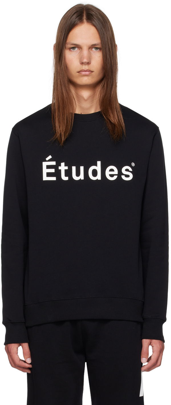 Sweatshirt Études Story Sweatshirt Svart | C00ME200A01599