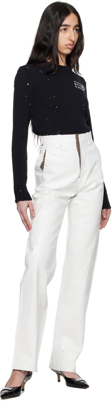 Sweater Maison Margiela MM6 Maison Margiela Paint Residue Knit Sweater Svart | S62HL0034 M13123, 4