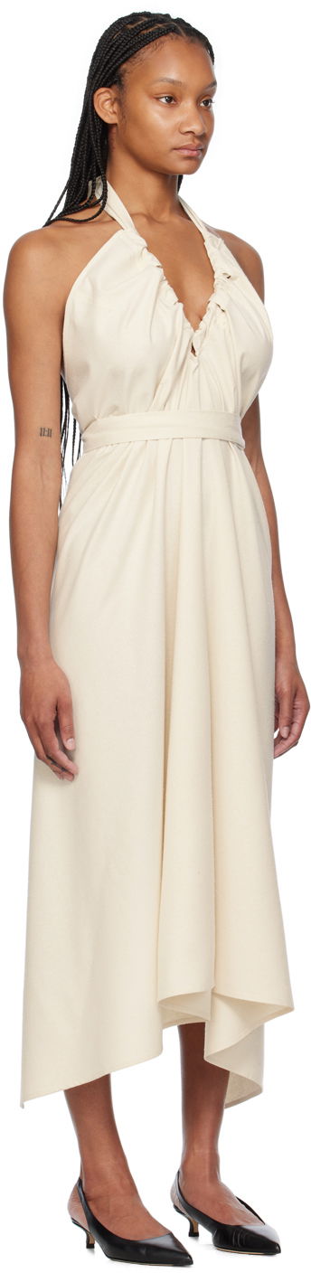 Klä Baserange Baserange Node Halter Neck Maxi Dress Beige | DRNO-WS-SU24, 1