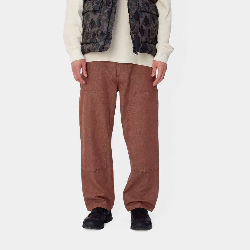 Cargo byxor Carhartt WIP Double Knee Rinsed Pants Brun | I033887_9