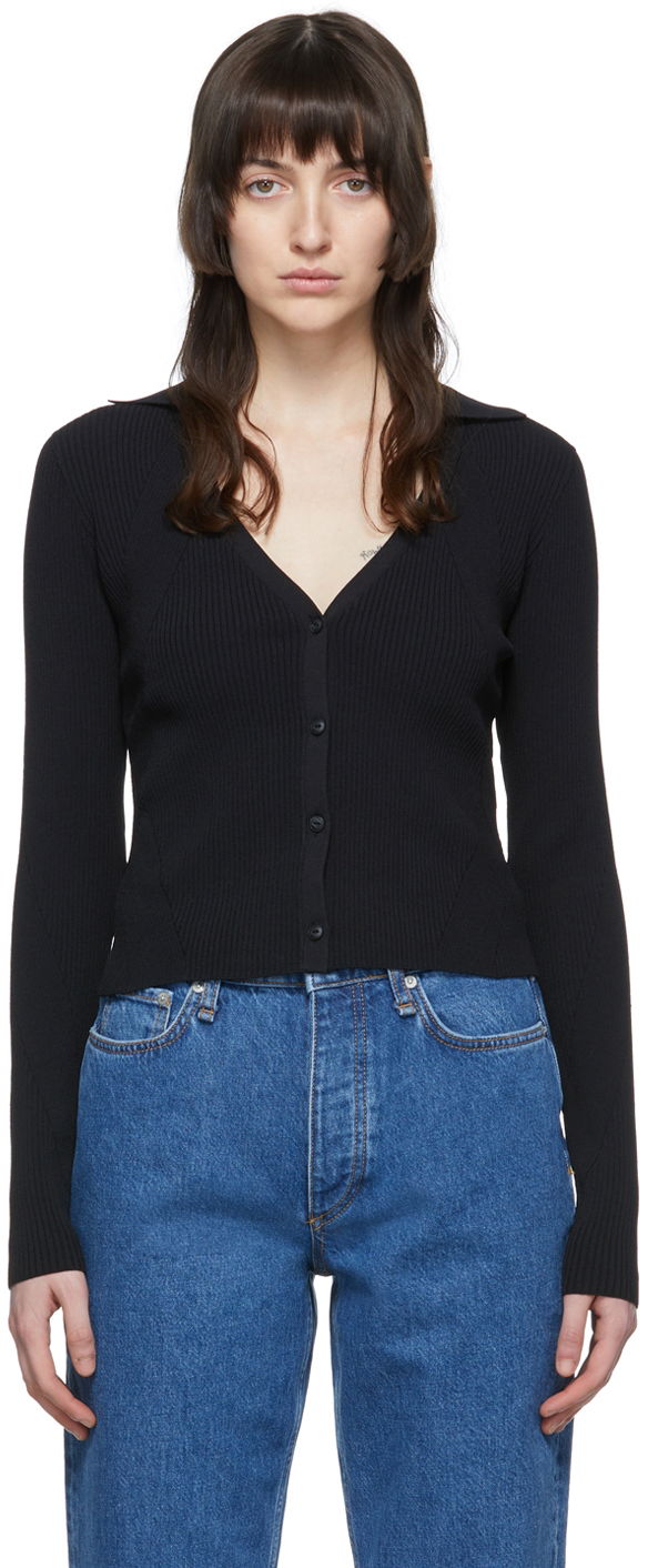 Sweater rag & bone Rag & Bone Knit Cardigan Svart | WAS22P044LD44
