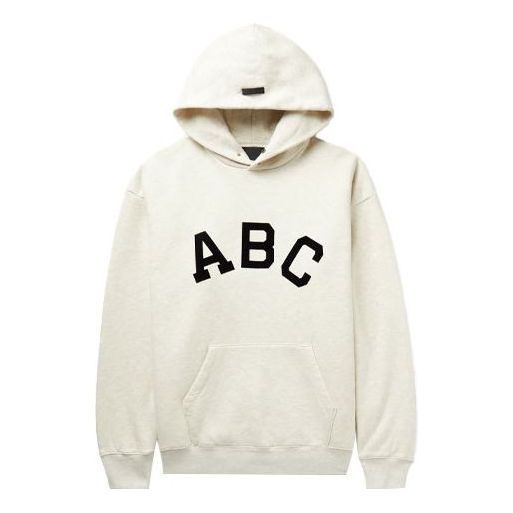 Sweatshirt Fear of God Fear of God ABC Print Hoodie Beige | FOG-SS21-688