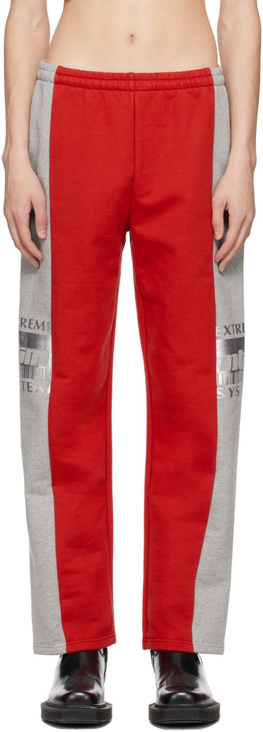 Träningsbyxor VETEMENTS VTMNTS 'Extreme System' Lounge Pants Röd | VL16SP140R
