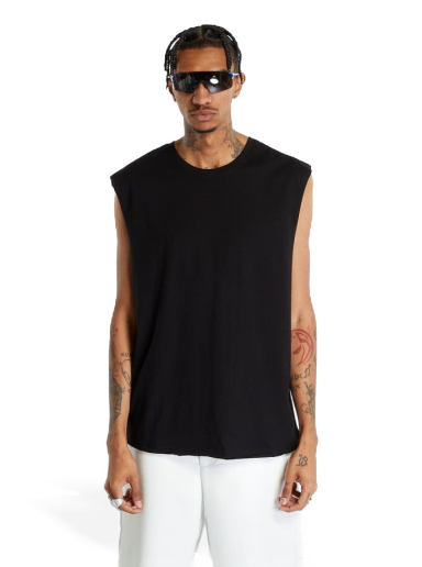 Linne Urban Classics Open Edge Sleeveless Tee Svart | TB1562-00007
