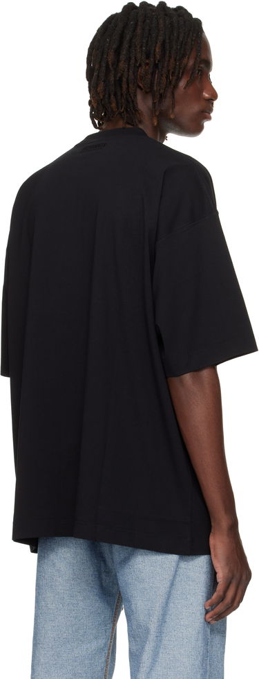 T-shirt VETEMENTS Logo Oversized T-shirt Svart | UH76TR100B, 2