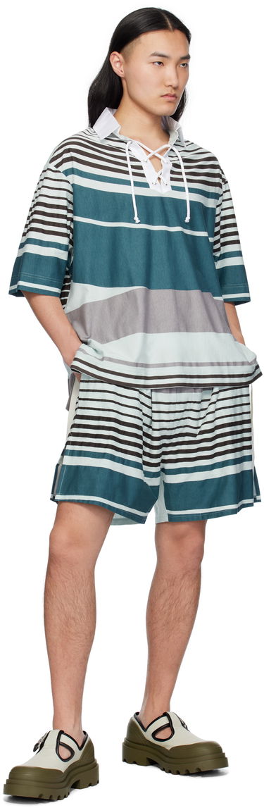 Polotröja Craig Green Craig Green Striped Lace-Up Polo Flerfärgad | CGSS25CJETSS24, 3