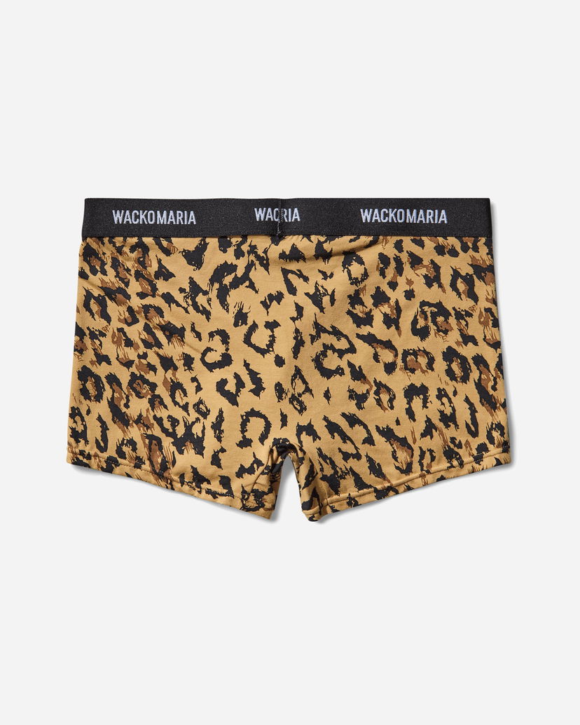 Boxare WACKO MARIA Wacko Maria Leopard Boxer Briefs Brun | WMGP-BR12 BEIGE