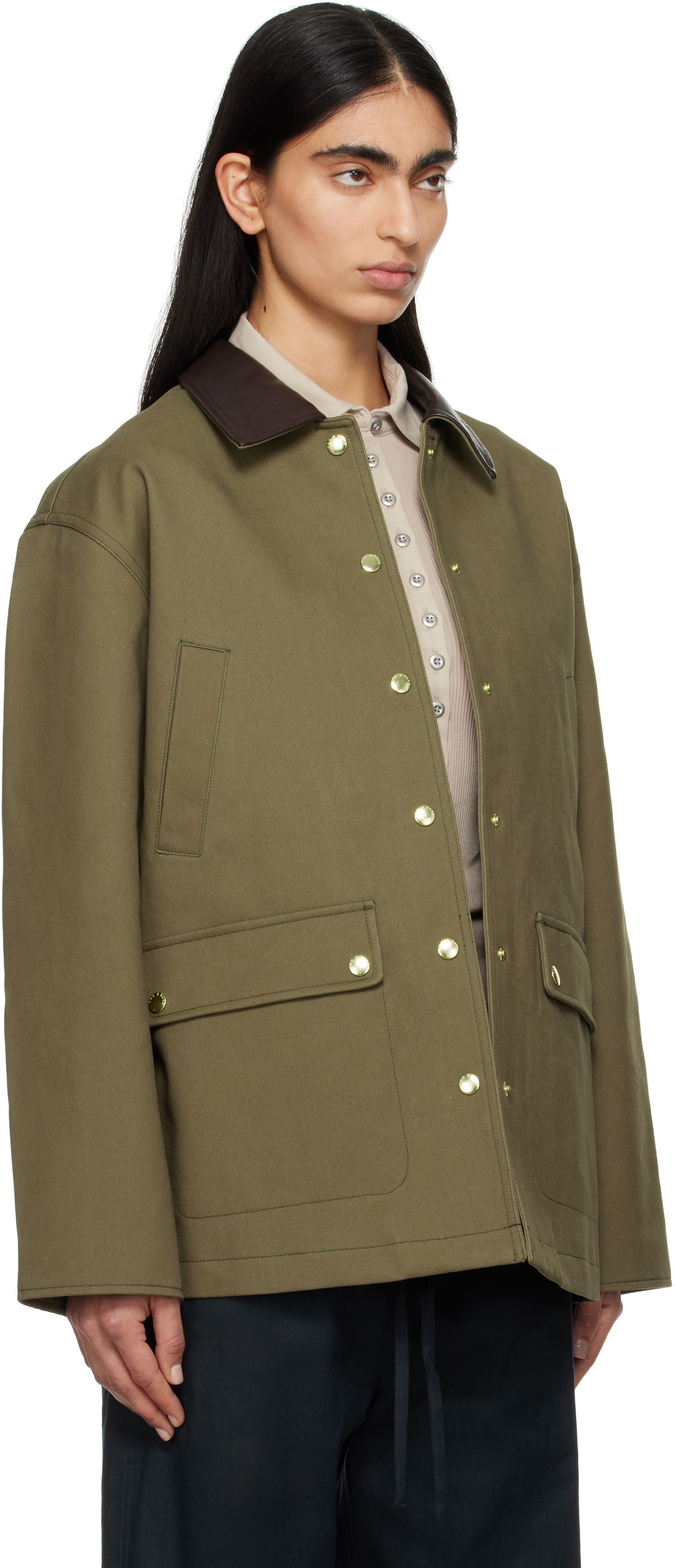 Jacka rag & bone Rag & Bone Cassidy Cotton Jacket Grön | WAW24F20167516, 1