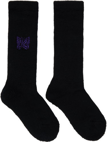 Strumpor Needles Pile Socks Svart | LQ048, 0