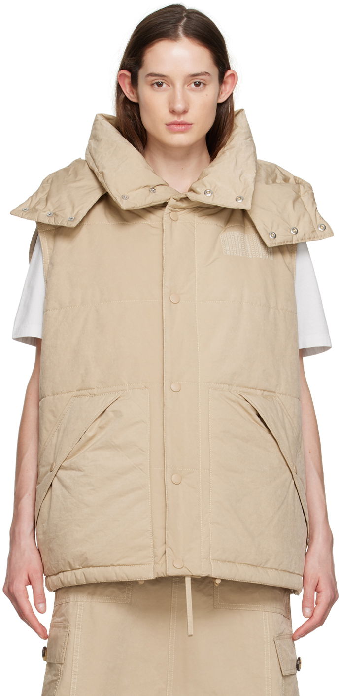 Väst Marc Jacobs Marc Jacobs Oversized Puffer Vest Beige | V207M20RE22