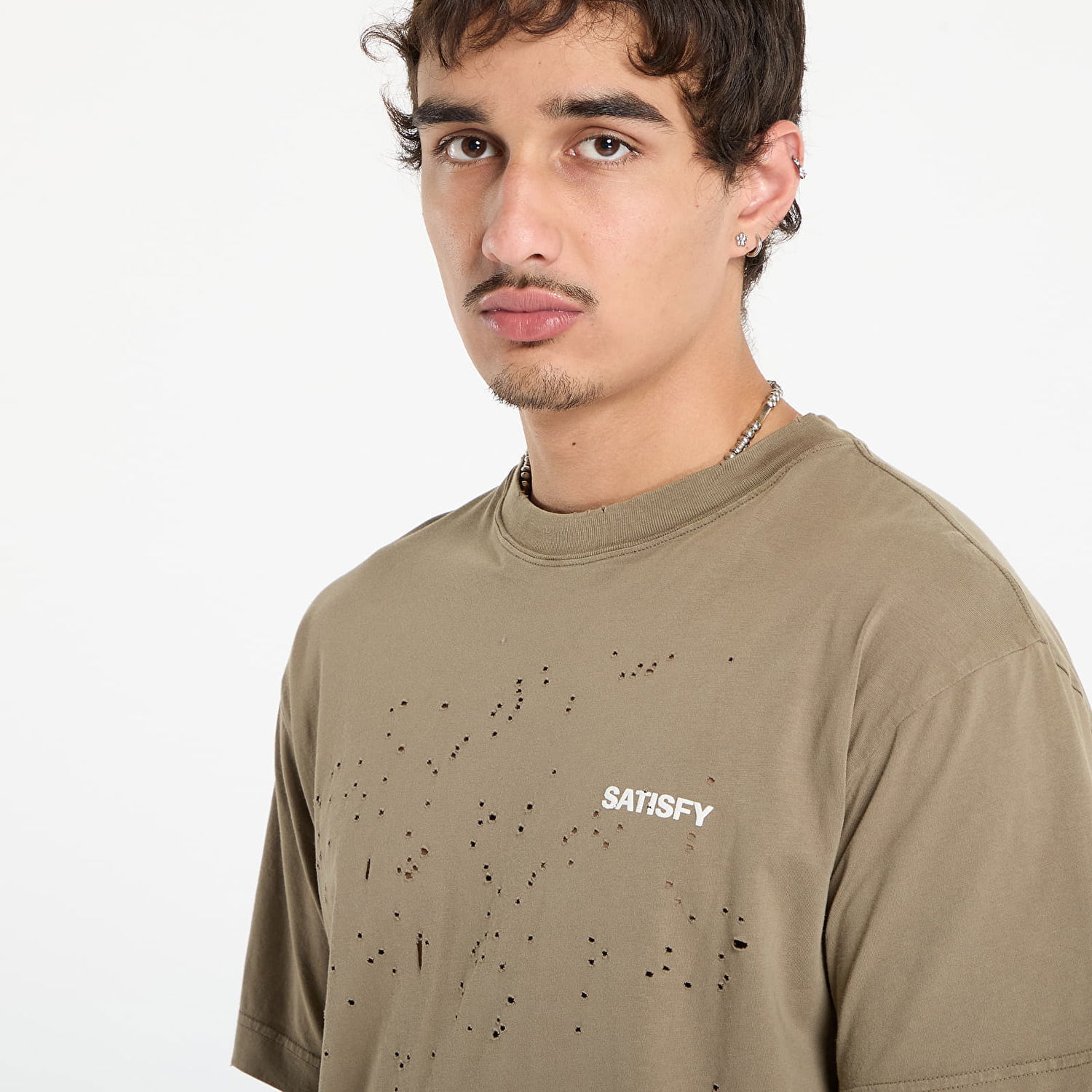 T-shirt Satisfy Satisfy MothTech T-Shirt Aged Falcon Brun | 11006-AFA-SAB2, 1