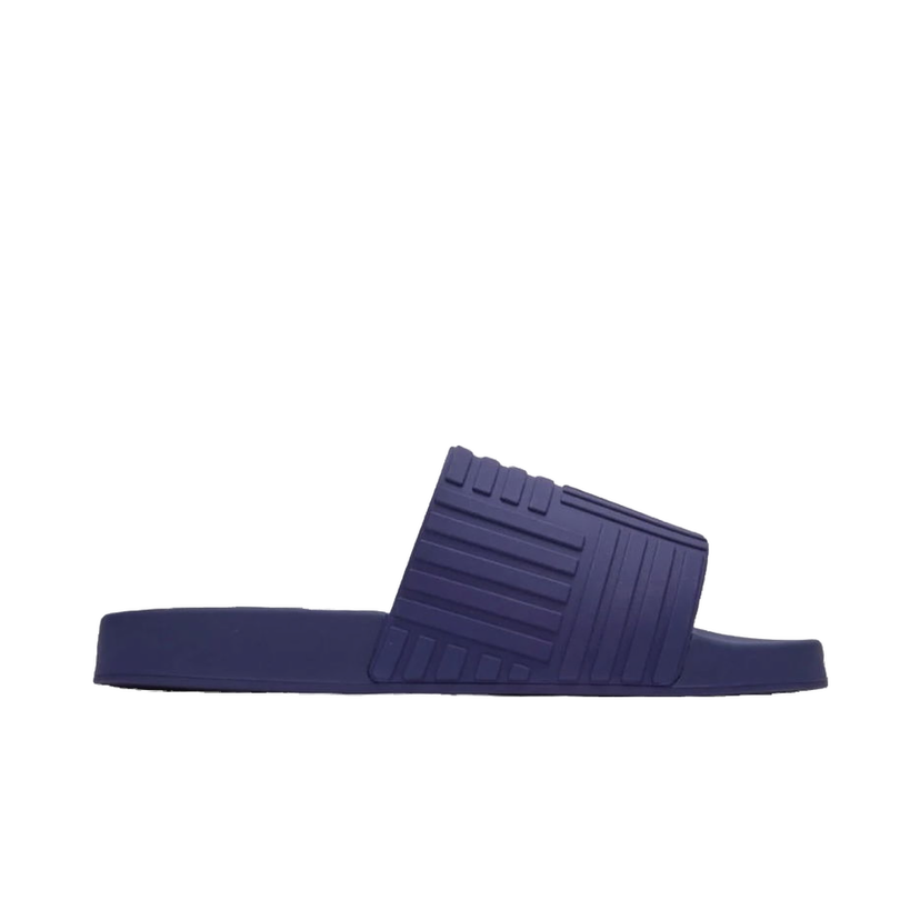 Sneakers och skor Bottega Veneta Rubber Slide Sandals Mörkblå | 690105V1O606085