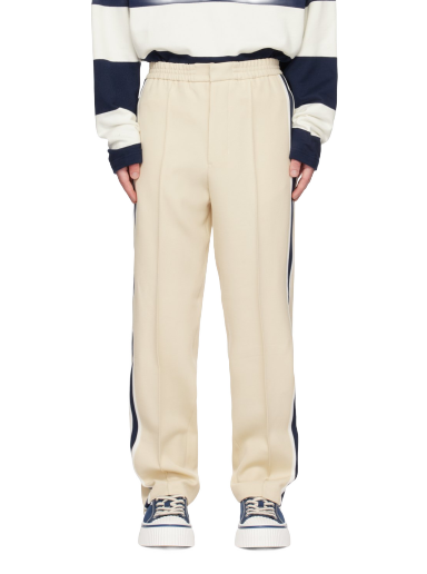 Byxor AMI Striped Trousers Beige | UTR217.WV0004