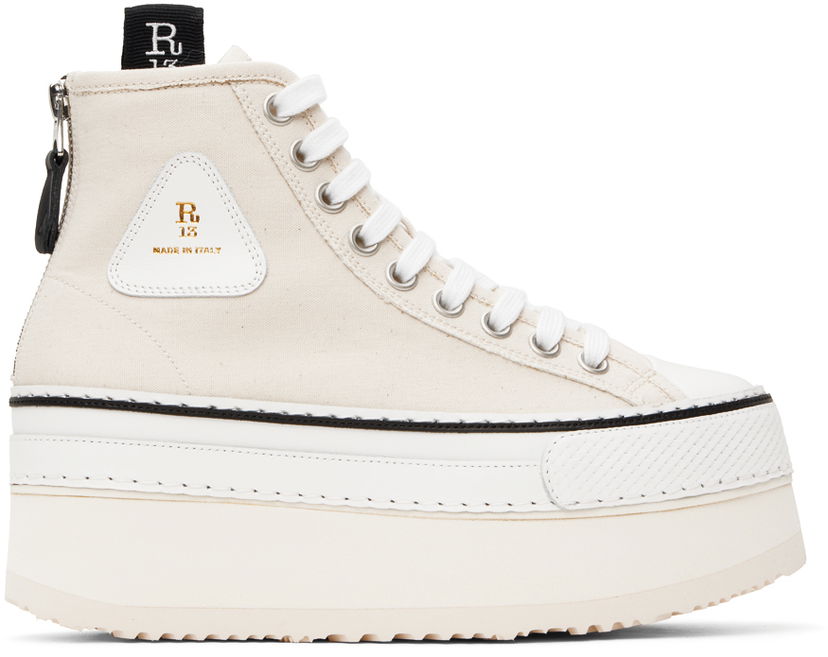 Kläder R13 R13 Courtney Platform Vit | R13S0071-003