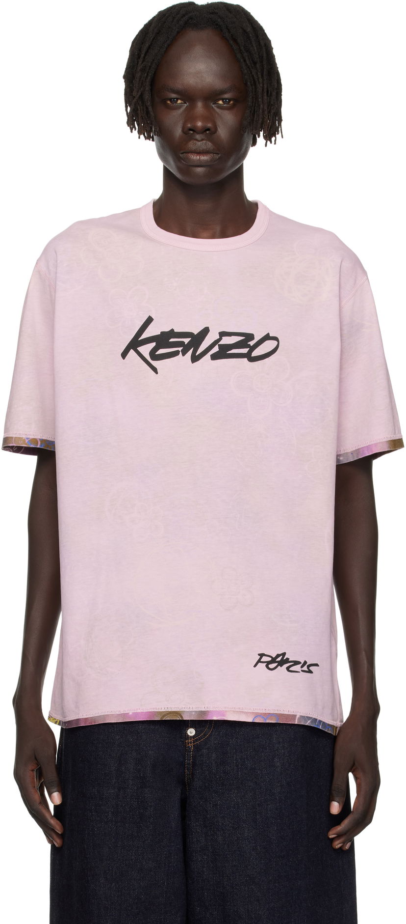 T-shirt KENZO Kenzo Paris Futura 2000 Edition Reversible T-Shirt Rosa | FF65TS2584SG