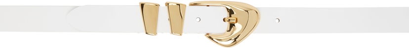 Bälten BY FAR BY FAR Moore Semi Patent Leather Belt Vit | 23CRMOOWWHW