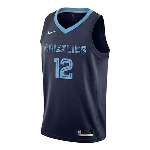 Jersey Nike Memphis Grizzlies Morant No. 12 Fan Edition Jersey Mörkblå | CW3670-419, 0