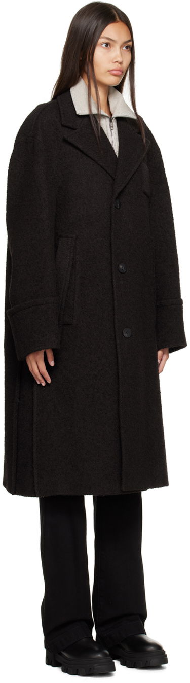 Rockar WOOYOUNGMI WOOYOUNGMI Single Breasted Coat Svart | W223HC06, 1