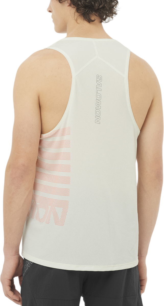 Linne Salomon Salomon Sense Aero Graphic Singlet Vit | lc2693-0, 1