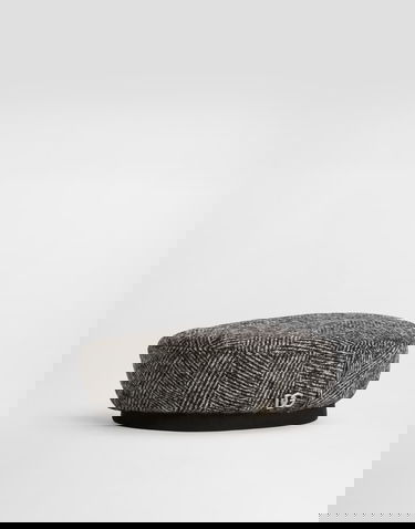 Basker Dolce & Gabbana Dolce & Gabbana Wool Blend Chevron Beret Grå | LB5H43FCZAFS8030, 0