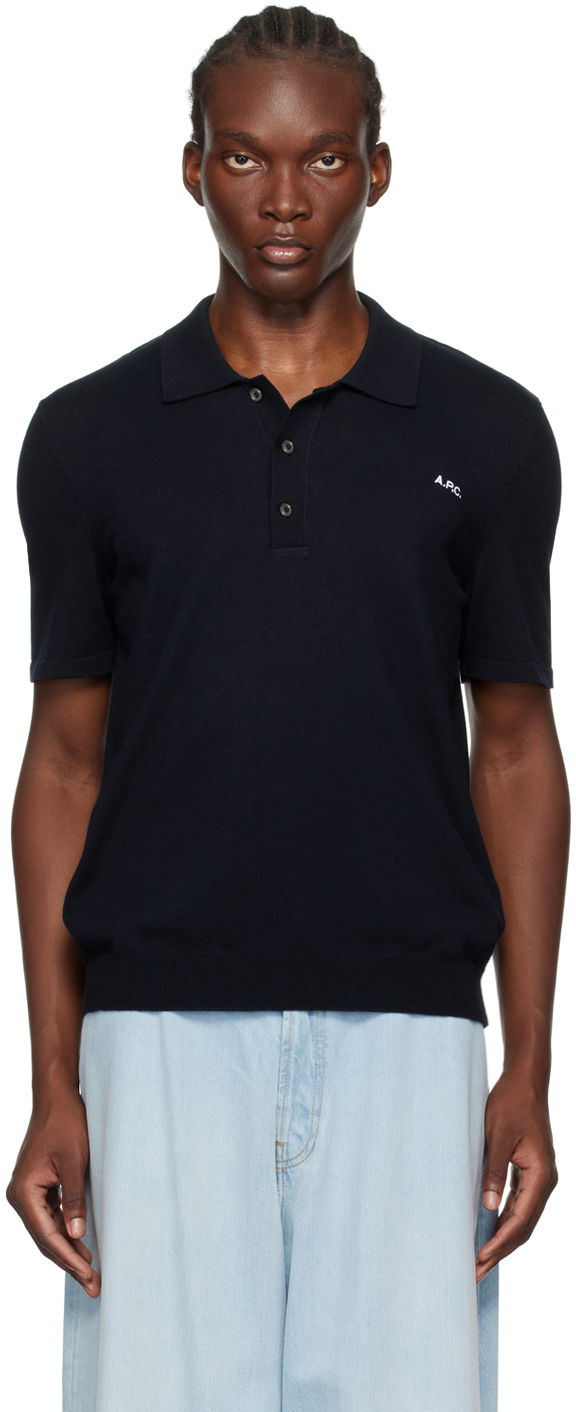 Polotröja A.P.C. Navy Ollie Polo Mörkblå | COGDK-H23326