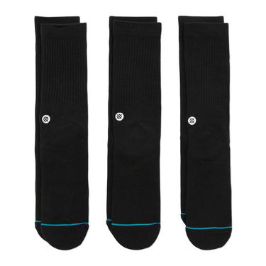 Strumpor Stance Icon 3 Pack Socks Svart | M556D18ICP-BLK, 0