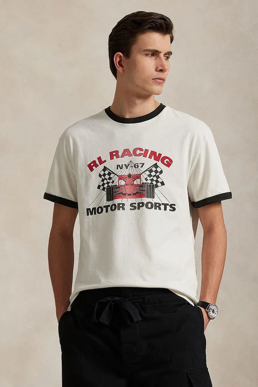 T-shirt Polo by Ralph Lauren Polo Ralph Lauren Racing Graphic T-Shirt Vit | 710972335
