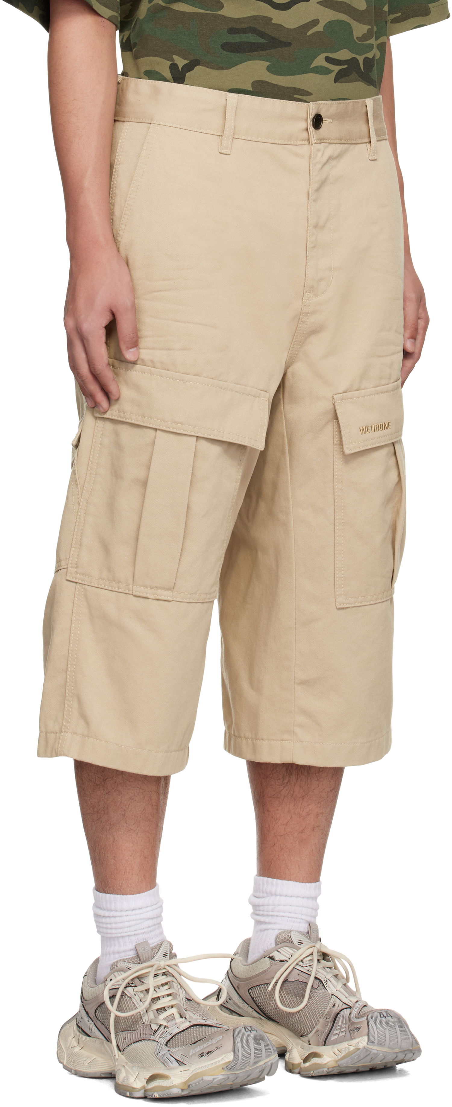 Shorts We11done We11done Cargo Chino Shorts Beige | WD-PT0-25-226-M-BG, 1