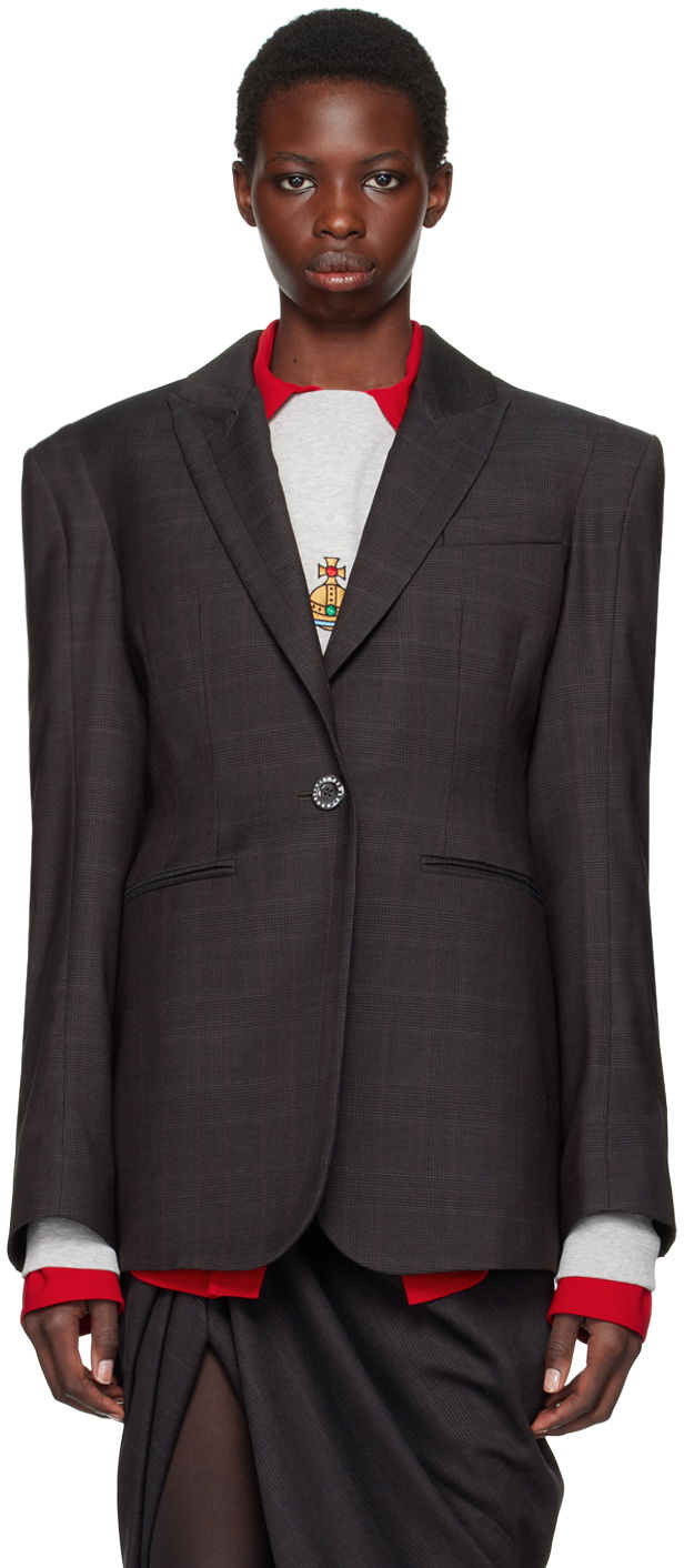 Kläder Vivienne Westwood Brown Alien Blazer Svart | 14010073-W00YX-, 0