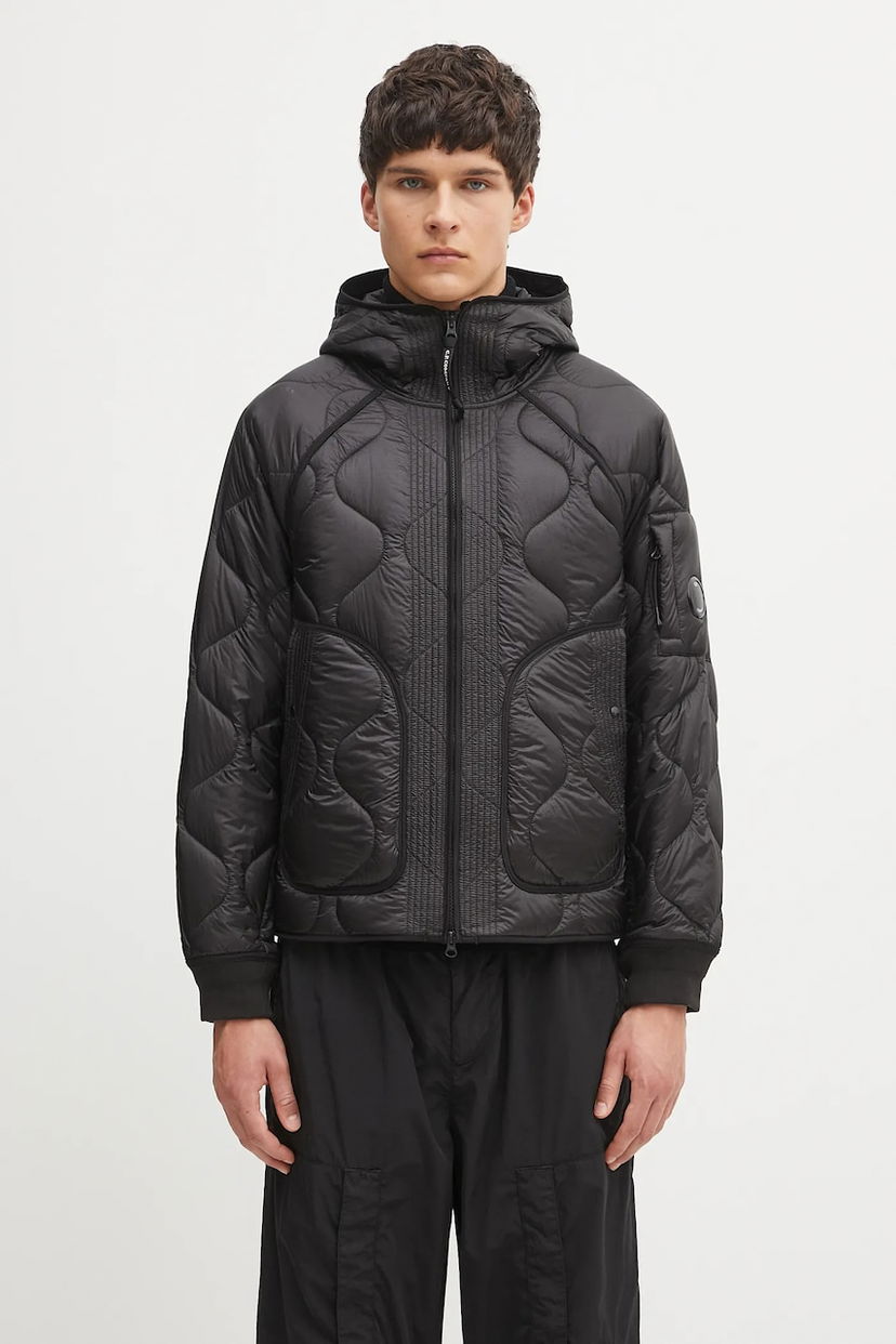 Pufferjacka C.P. Company C.P. Company Hooded Quilted Jacket Svart | 19CMOW047A110158A