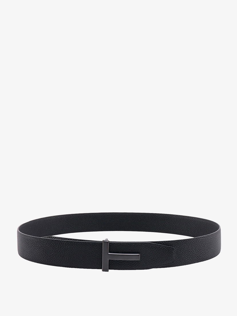Bälten Tom Ford Black Leather Belt Svart | TB178LCL236L1N001
