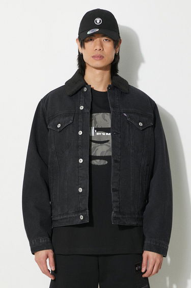 Jacka BBC IceCream ICECREAM Running Dog Sherpa Denim Jacket Svart | IC24147, 2