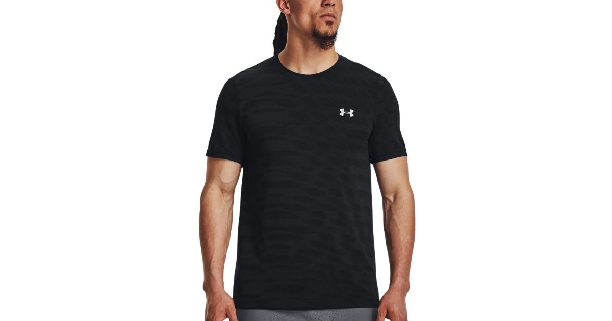 T-shirt Under Armour HeatGear Seamless Ripple Tee Svart | 1379281-001, 1