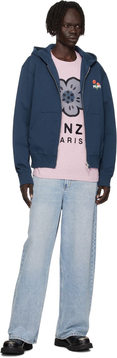 Sweatshirt KENZO Kenzo 'KENZO Archive Bouquet' Full-Zip Hoodie Mörkblå | FF65HO2554MF, 3