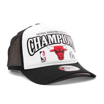 Keps New Era 9FORTY A-Frame Trucker NBA League Champions Chicago Bulls Black Svart | 60298648