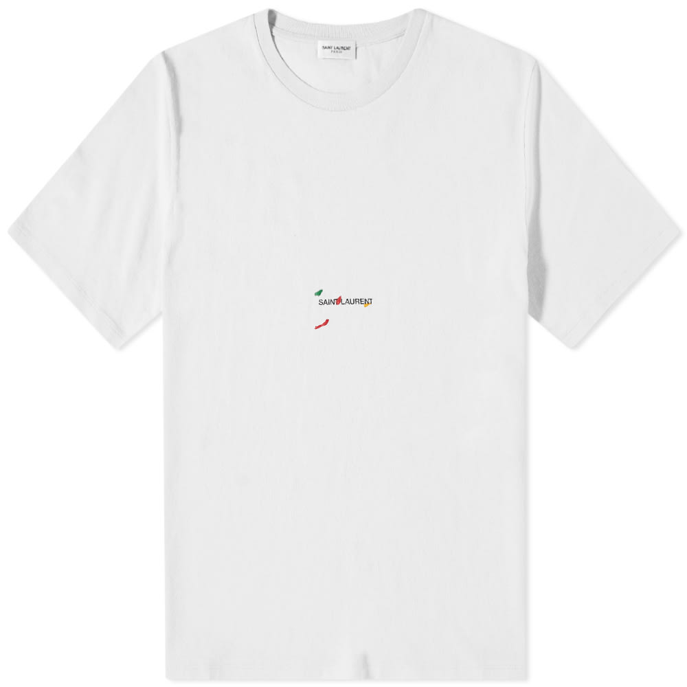 T-shirt Saint Laurent Rive Gauche Tee Vit | 686186Y36QP-8520, 0
