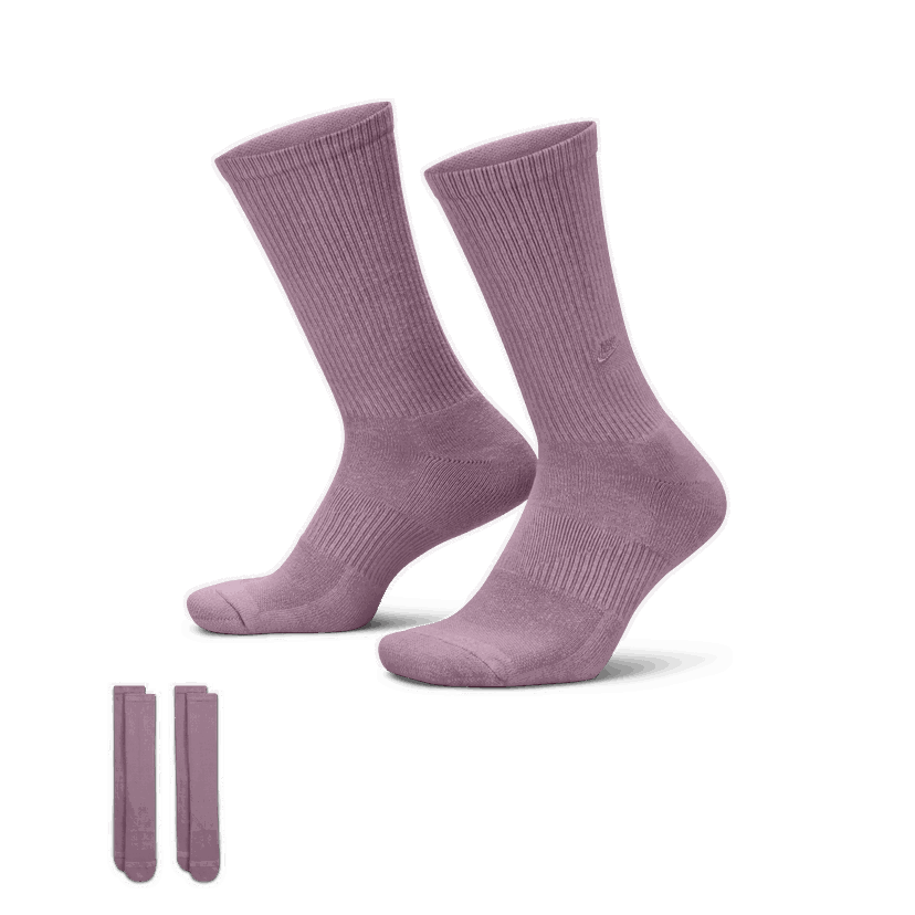 Strumpor Nike Everyday (2 páry) Bourgogne | FZ3073-523