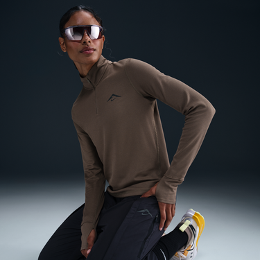 Sweater Nike Nike Trail Dri-FIT Midlayer 1/4 Zip Brun | HJ2248-233, 4