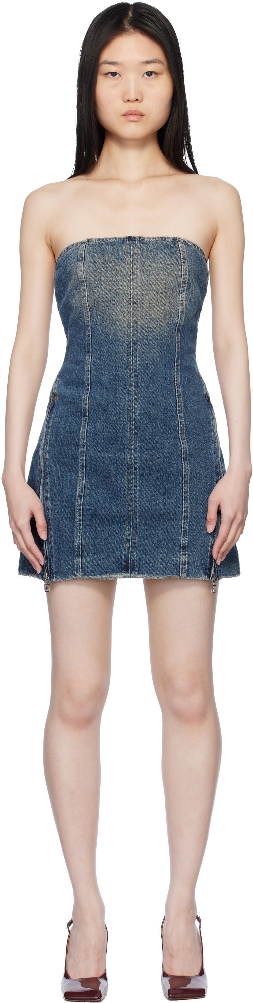Klä Ksubi Ksubi Avenue Denim Minidress Blå | WPS25DR006