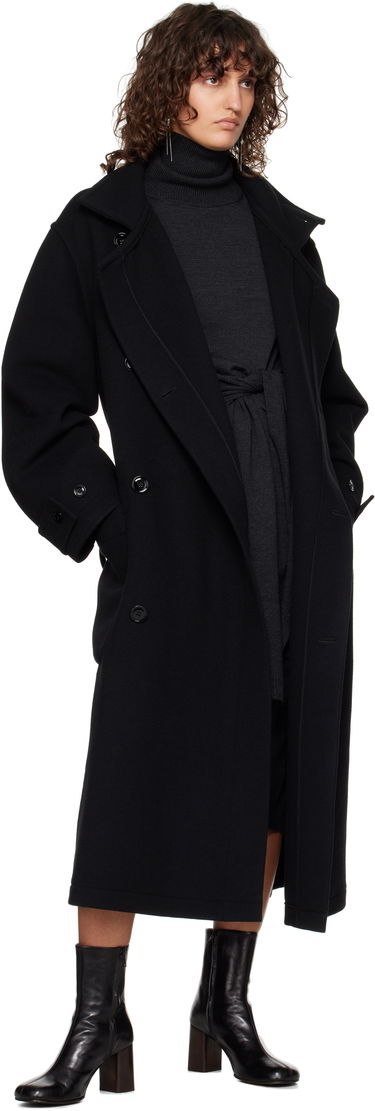 Rockar LEMAIRE Lemaire Wrap Coat Svart | CO1037 LF1116, 3