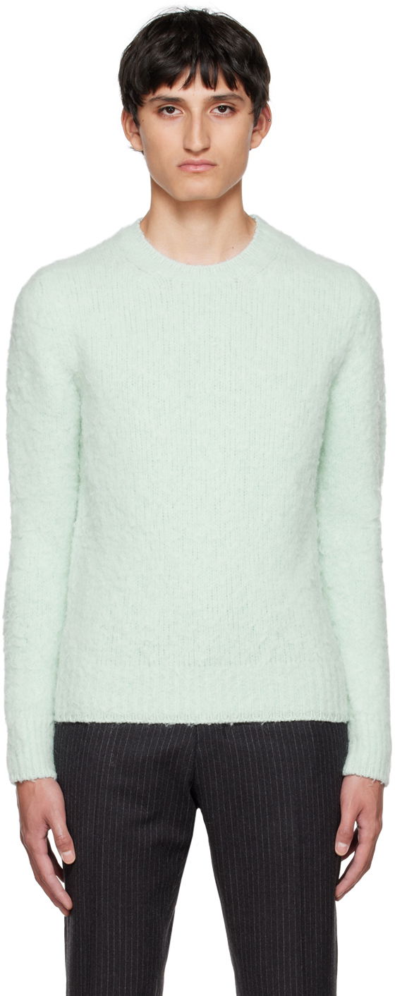 Sweater AMI Crewneck Sweater Grön | HKS053.028, 0