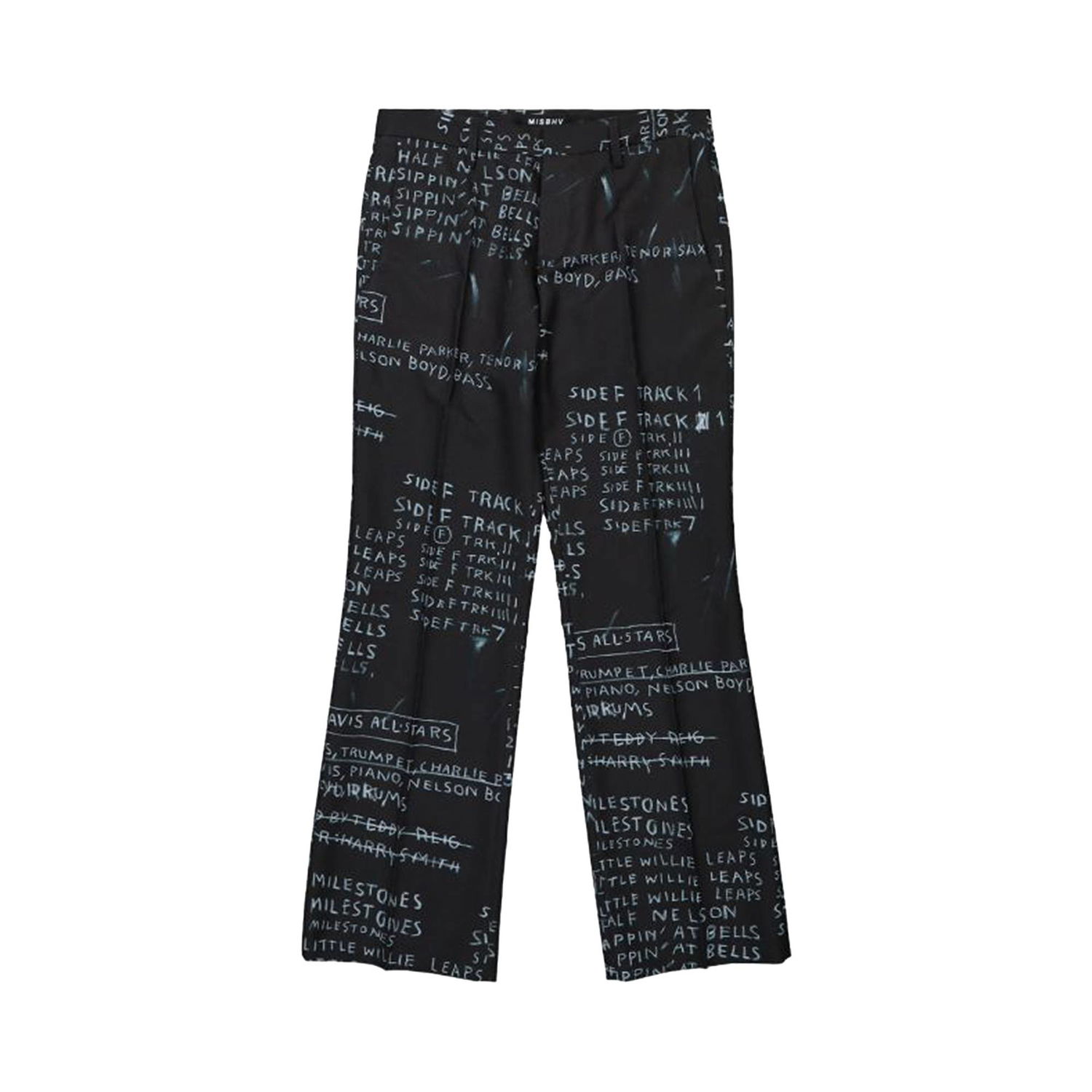 Byxor MISBHV Basquiat Edition Discography Flared Trousers Svart | 122U760B, 1