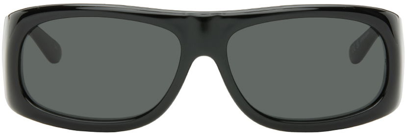 Solglasögon Courrèges Rectangular Sunglasses Svart | 224ALU013AC0006