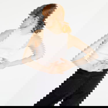 Linne Tommy Hilfiger Essential Rib Tank Top Turkos | DW0DW14875 TJ9, 2