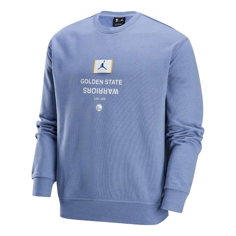 Sweater Jordan Jordan Golden State Warriors Fleece Crew-Neck Sweatshirt Blå | FV8348-493