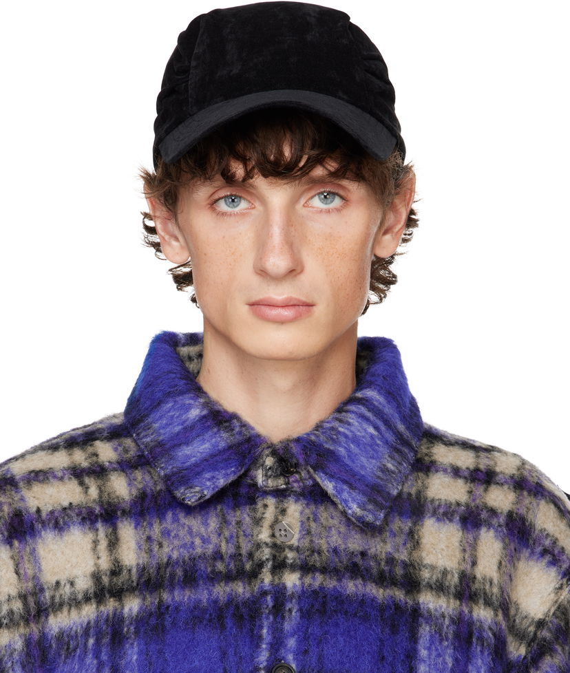 Keps ADER ERROR Velour Baseball Cap Svart | BN01FWHW0207BK